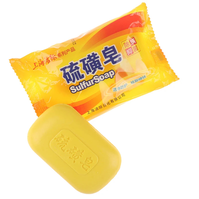 Shanghai Sulfur Soap Acne Treatment Blackhead Remover Soap Whitening Cleanser Oil-control Chinese Traditional Skin Care