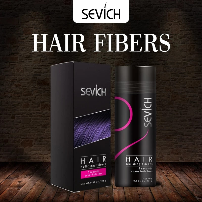 Sevich Hair Building Fiber Applicator Spray Instant Salon Hair Treatment Keratin Powders Hair Regrowth Fiber Thickening 10 color