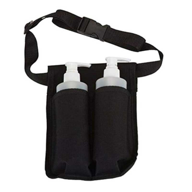 Portable Waist Massage Bottle Holster Adjustable Double Holder For Massage Oil Lotion Essential Durable Unisex Waistband