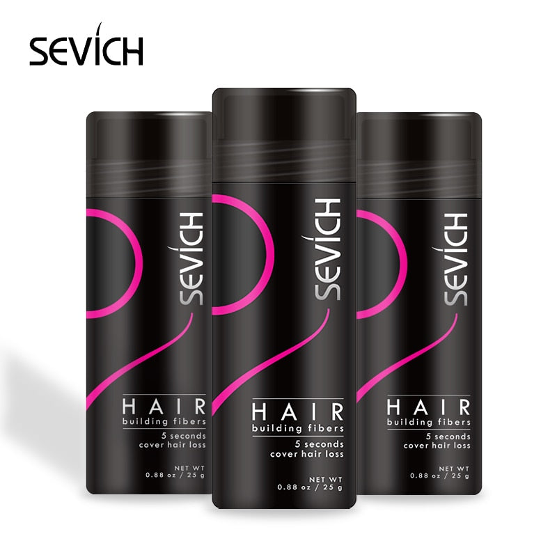 Sevich Hair Building Fiber Applicator Spray Instant Salon Hair Treatment Keratin Powders Hair Regrowth Fiber Thickening 10 color